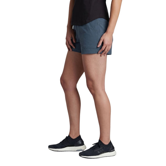 Kuhl Womens 4in Outdoor Hiking Vantage Shorts in Metal Blue-4