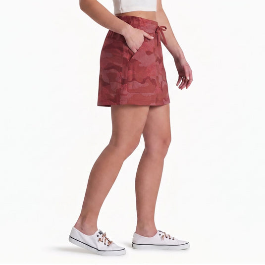 Kuhl Womens Vantage Outdoor Hiking Skort in Dark Dahlia Print-4