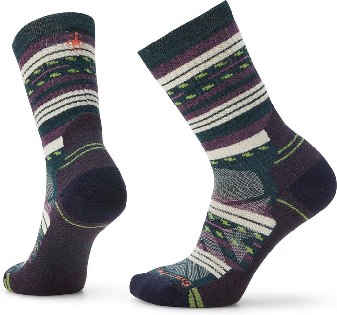 Smartwool Womens Hike Light Cushion Margarita Crew Sock Wool in Alpine Blue-0