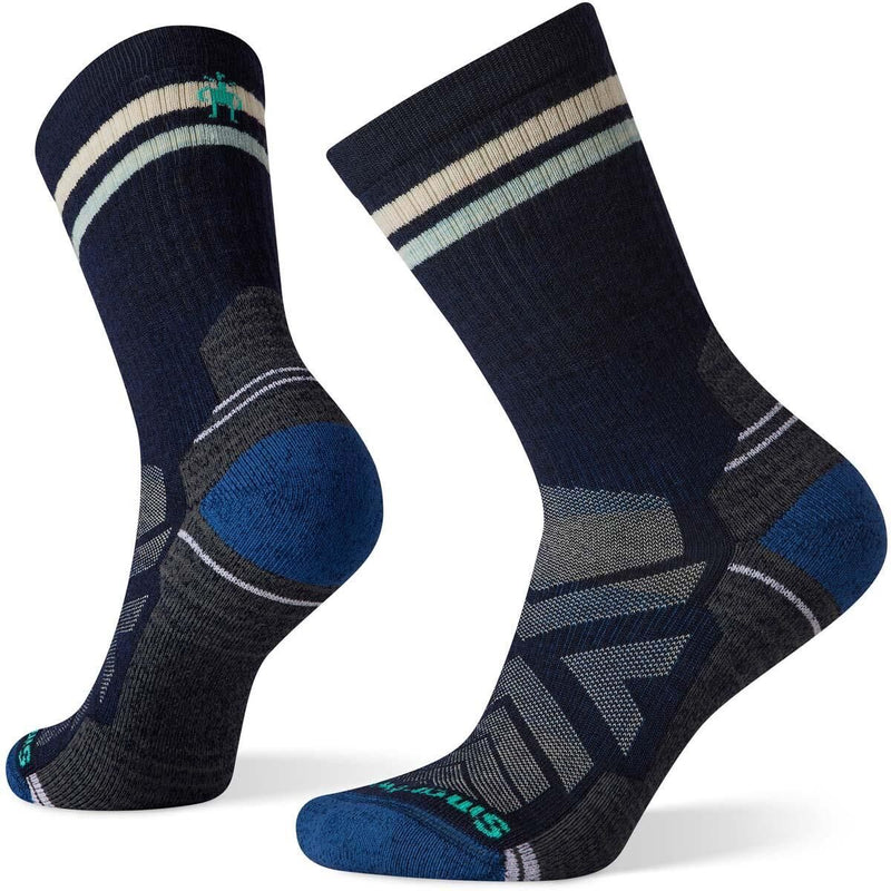 Load image into Gallery viewer, Smartwool Womens Performance Hike Lite Merino Wool Crew Sock in Deep Navy in Small Size-0
