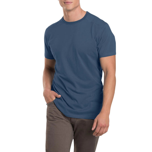 Kuhl Mens Bravado Lightweight Outdoor T Shirt Short Sleeve Tee in Pirate Blue-1