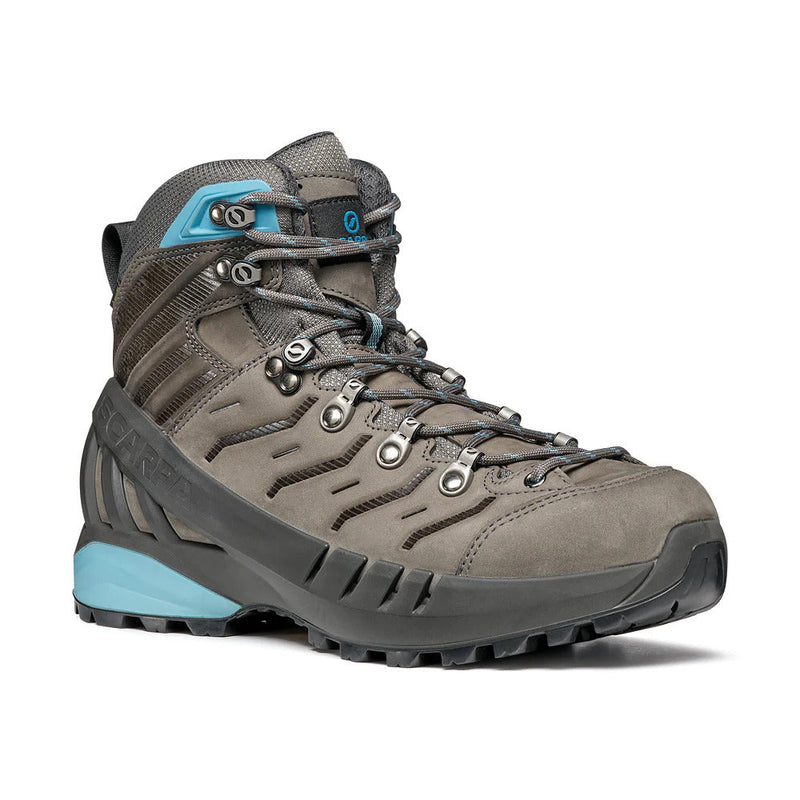 Load image into Gallery viewer, Scarpa Womens Cyclone Gore-Tex Vibram Sole Boots Hiking Trekking Shoes - Grey/Arctic-0
