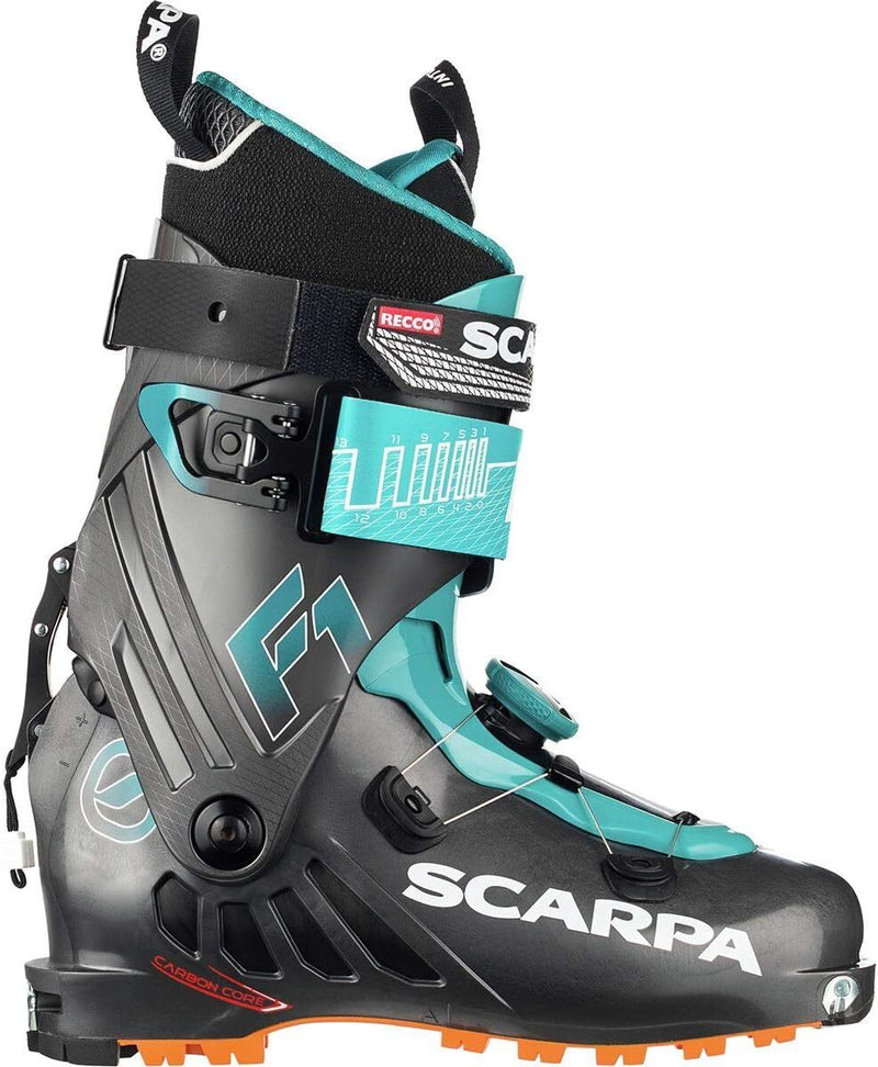 Load image into Gallery viewer, Scarpa Womens F1 Alpine Touring Ski Boots Skiing Snow - Anthacite/Lagoon-0
