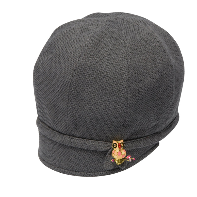 Load image into Gallery viewer, GOORIN BROTHERS Ladies Hooty Drop-Slope Cloche Hat - Grey-0
