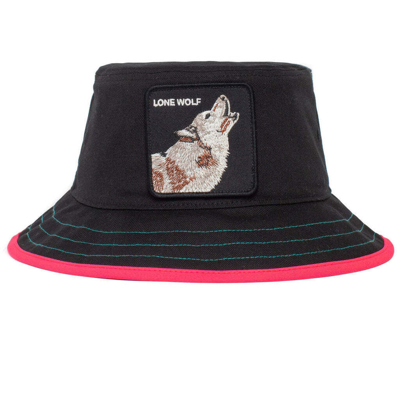 Load image into Gallery viewer, Goorin Bros Costa Lobo Bucket Hat 100% Cotton Animal Series - Black-0
