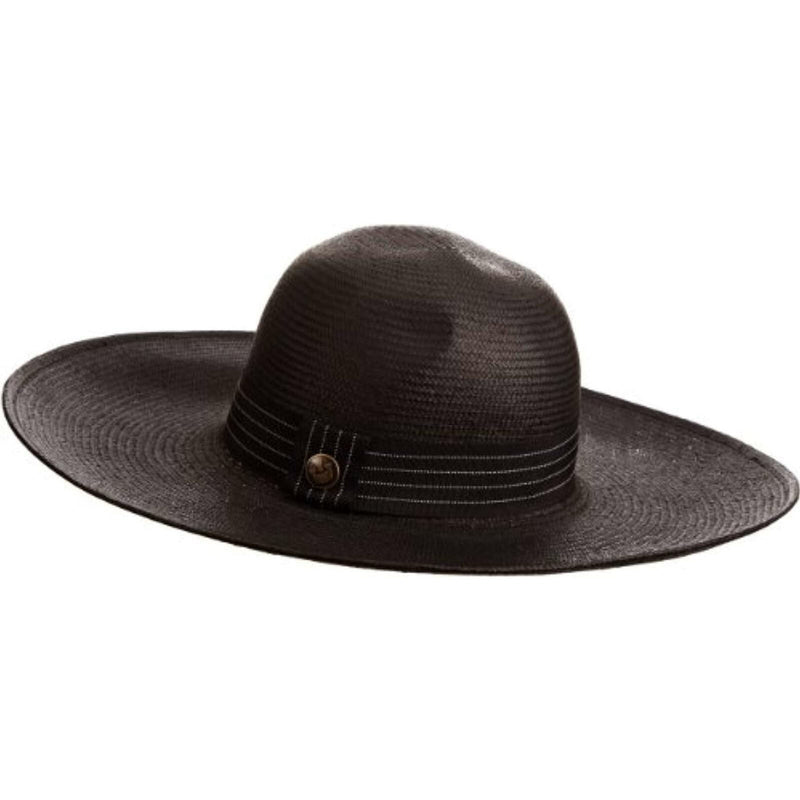 Load image into Gallery viewer, Goorin Brothers Womens Macey Natural Straw Floppy Hat - Black-1
