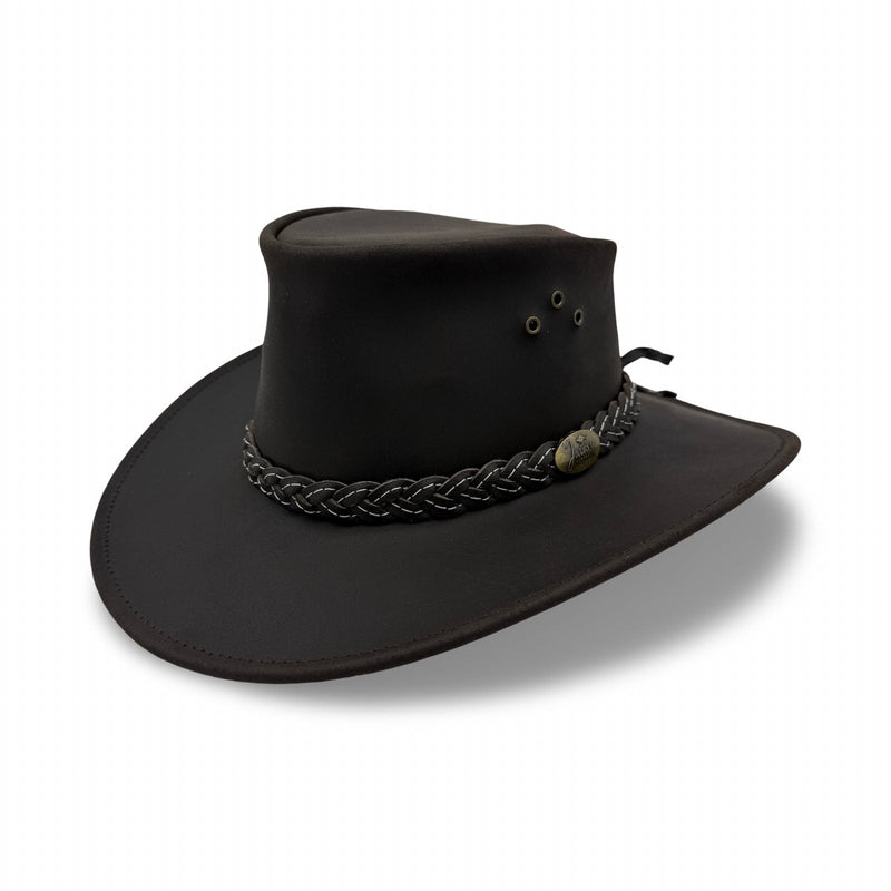 Load image into Gallery viewer, Jacaru 1050 Cattleman Hat – Oiled Leather | Wide Brim
