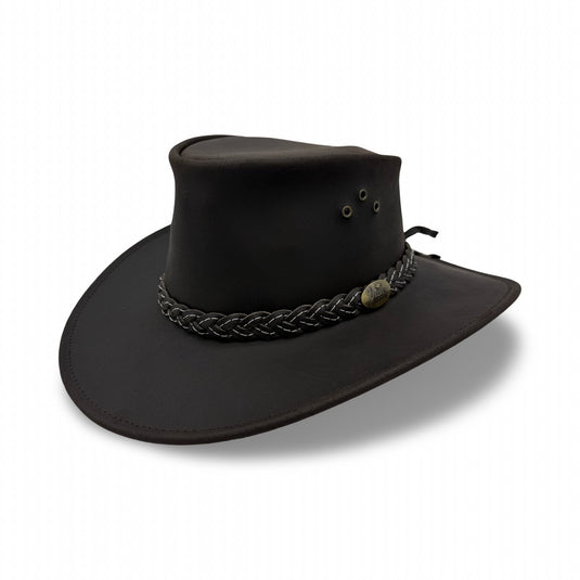 Jacaru 1050 Cattleman Hat – Oiled Leather | Wide Brim