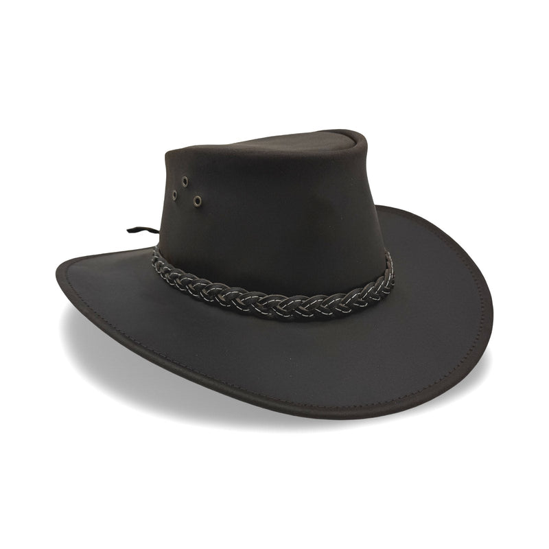 Load image into Gallery viewer, Jacaru 1050 Cattleman Hat – Oiled Leather | Wide Brim
