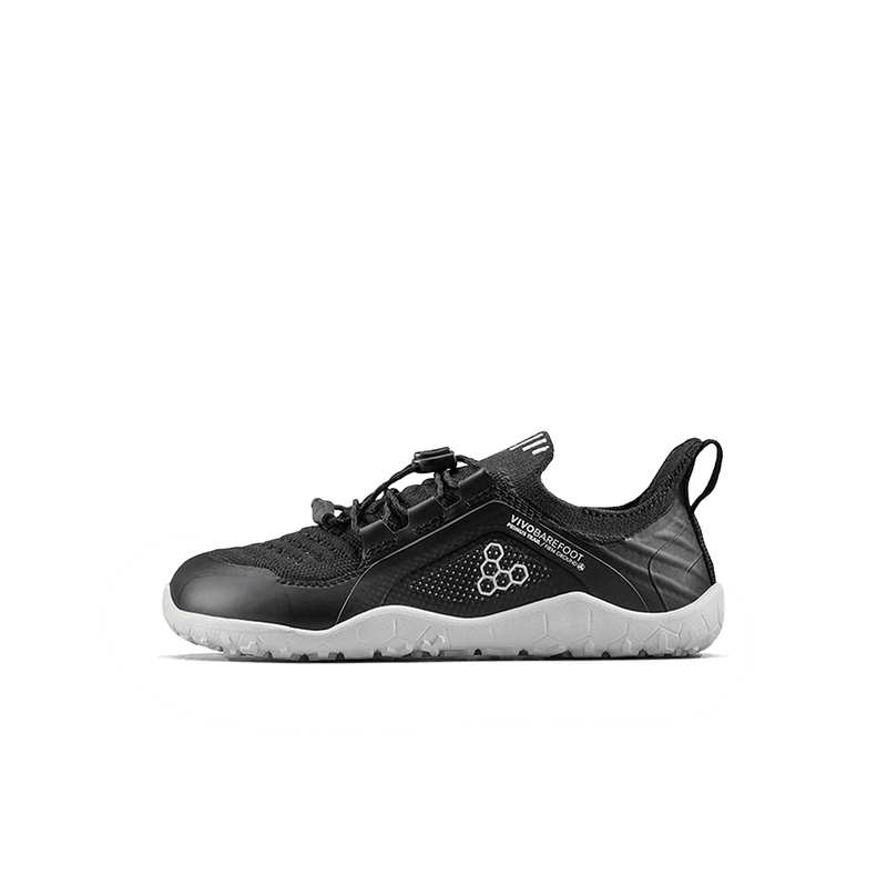 Load image into Gallery viewer, Vivobarefoot Primus Trail Knit FG Kids Barefoot Trail Shoe – Eclipse

