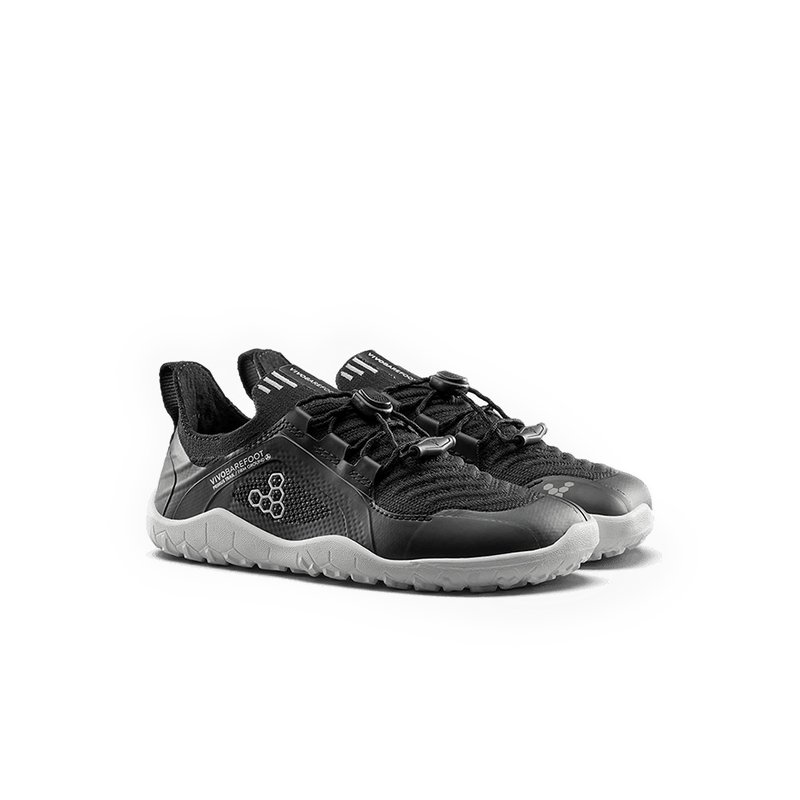 Load image into Gallery viewer, Vivobarefoot Primus Trail Knit FG Kids Barefoot Trail Shoe – Eclipse
