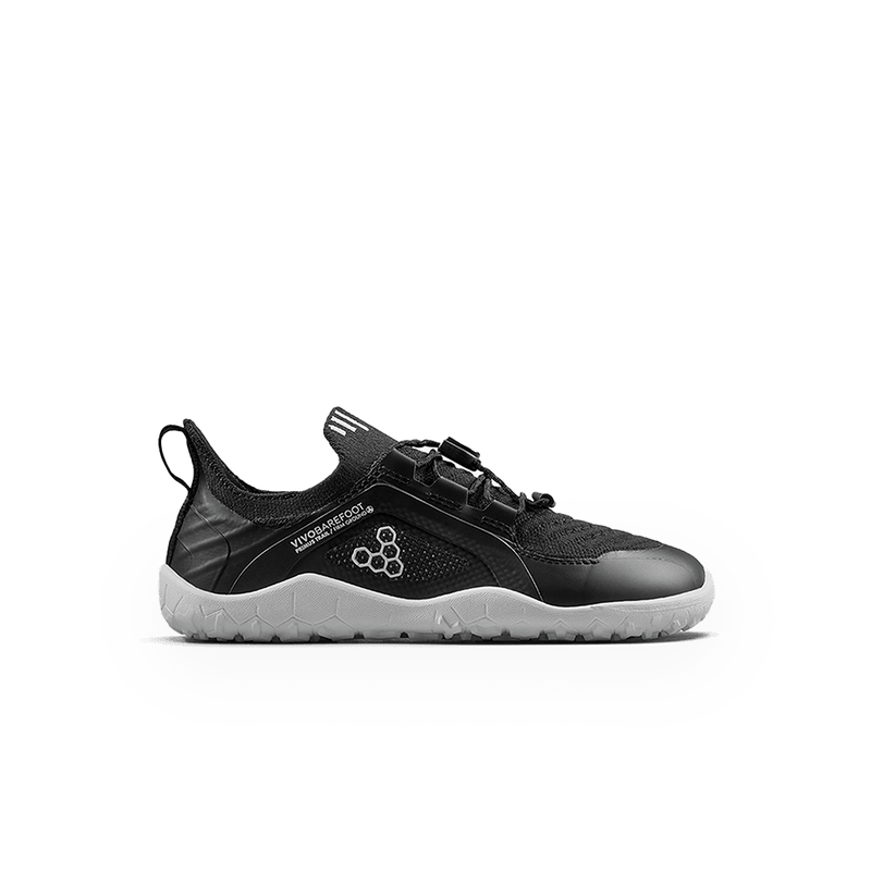 Load image into Gallery viewer, Vivobarefoot Primus Trail Knit FG Kids Barefoot Trail Shoe – Eclipse
