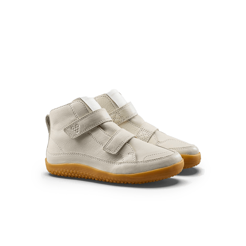 Load image into Gallery viewer, Vivobarefoot Gobi Boot Kids – Limestone

