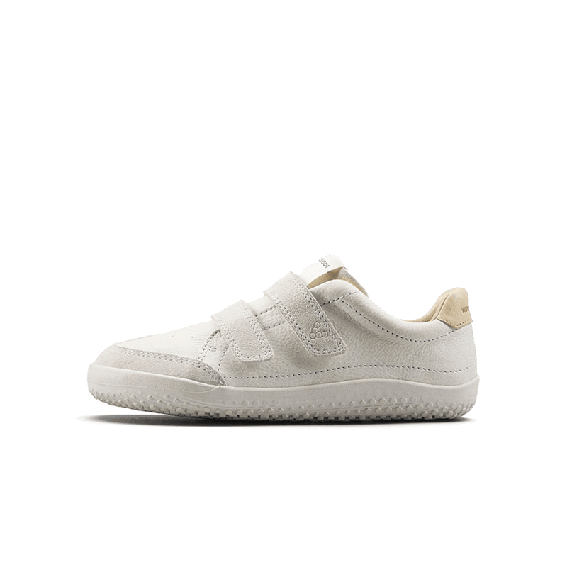 Load image into Gallery viewer, Vivobarefoot Gobi Sneaker Kids – Limestone
