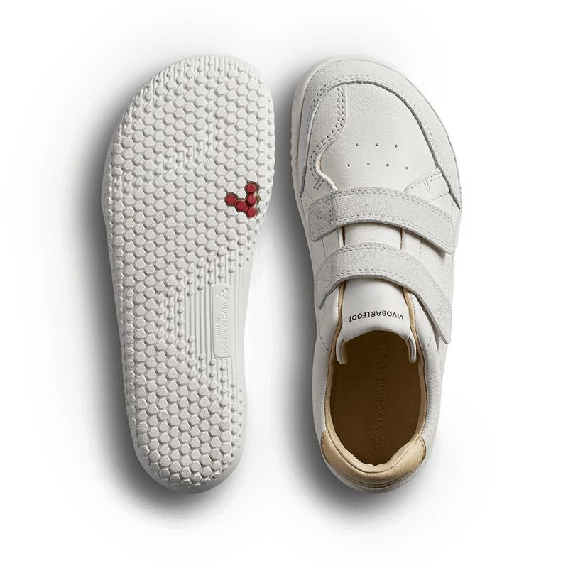 Load image into Gallery viewer, Vivobarefoot Gobi Sneaker Kids – Limestone
