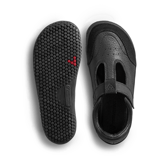 Vivobarefoot Gobi T.Bar School Kids Obsidian-1