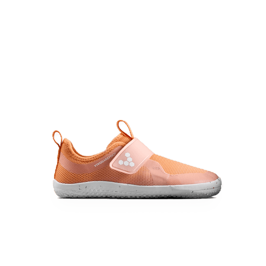 Vivobarefoot Primus Sport IV Kids Apricot side view lightweight flexible barefoot trainers