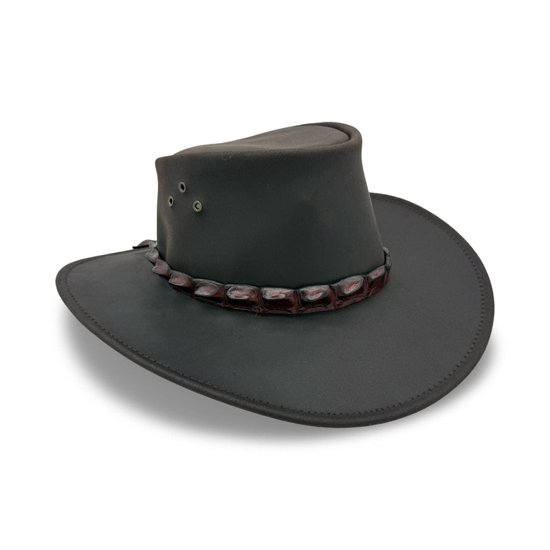 Load image into Gallery viewer, Jacaru 1055 Crackerjack Croc Hat – Genuine Croc Band
