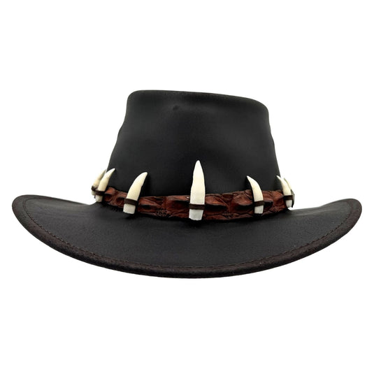 Jacaru 1058 Wallaroo Croc Hat – Genuine Croc Band & 7 Teeth