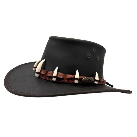 Jacaru 1058 Wallaroo Croc Hat – Genuine Croc Band & 7 Teeth