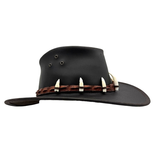Jacaru 1058 Wallaroo Croc Hat – Genuine Croc Band & 7 Teeth