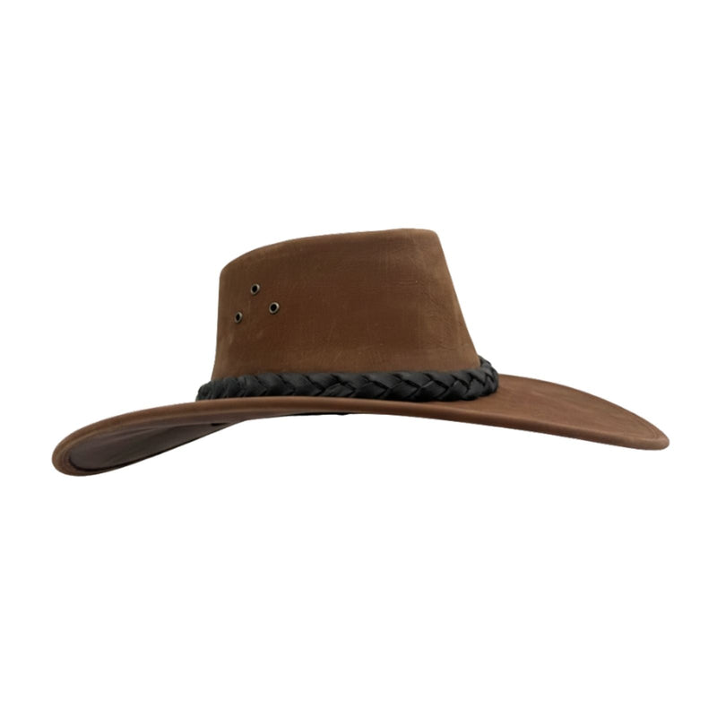 Load image into Gallery viewer, Jacaru 1059 Jabiru Hat – Nubuck Leather | Extra Wide Brim
