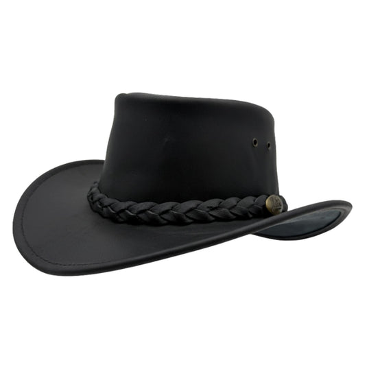 Jacaru 1069 Buffalo Leather Hat – Wide Brim | UPF 50+