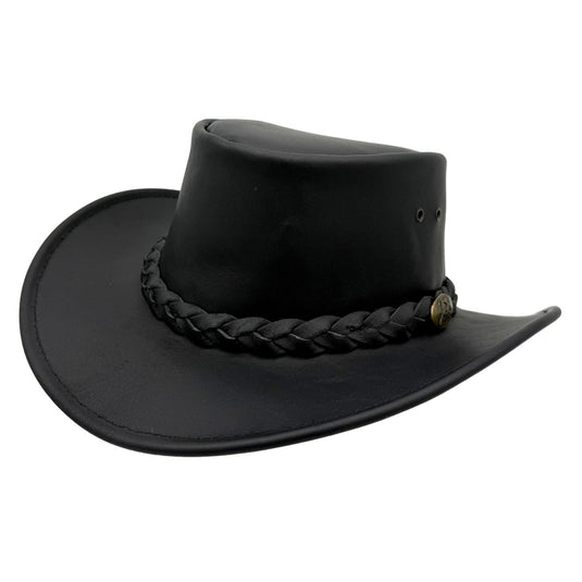 Jacaru 1069 Buffalo Leather Hat – Wide Brim | UPF 50+