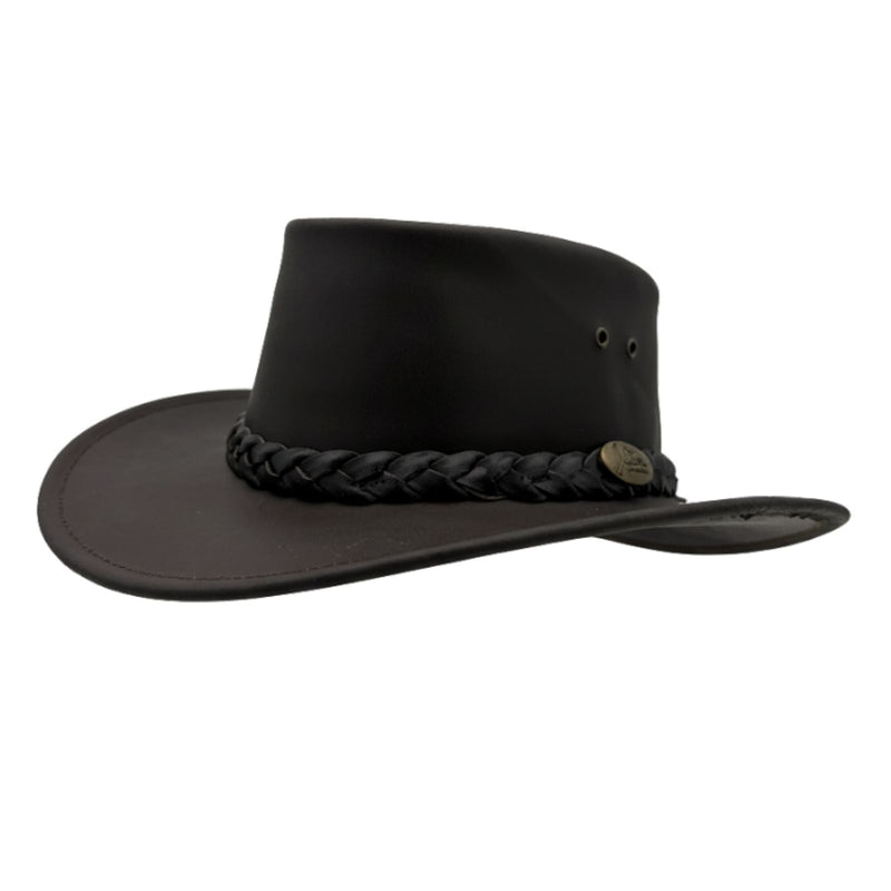 Load image into Gallery viewer, Jacaru 1069 Buffalo Leather Hat – Wide Brim | UPF 50+
