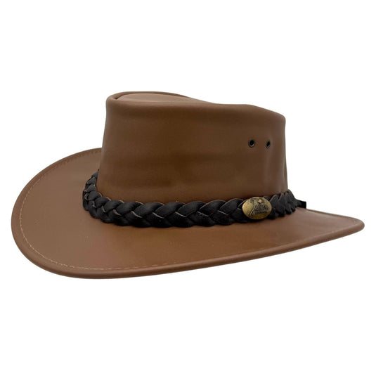 Jacaru 1069 Buffalo Leather Hat – Wide Brim | UPF 50+
