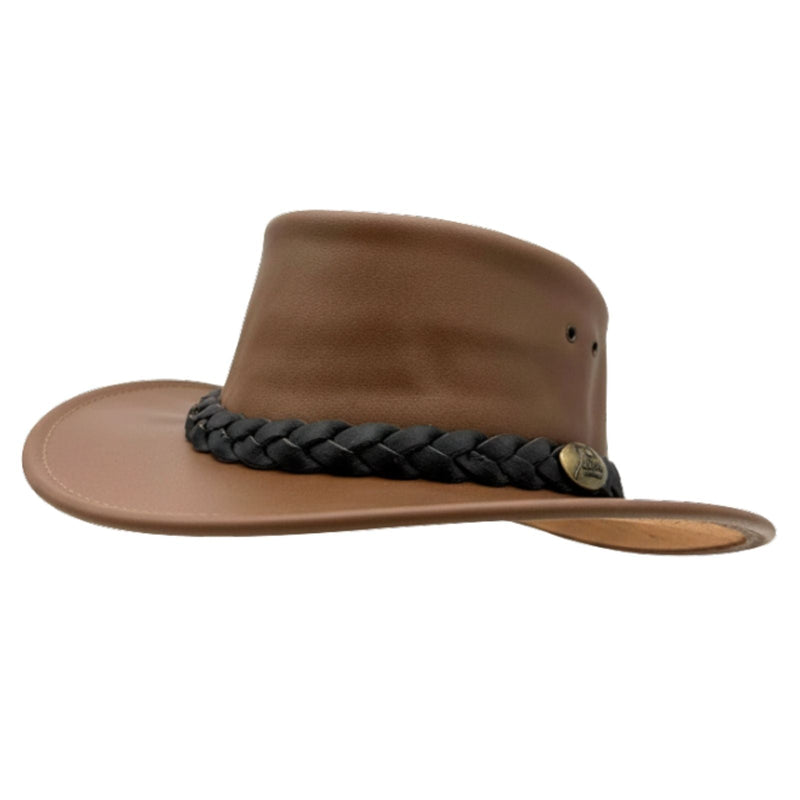 Load image into Gallery viewer, Jacaru 1069 Buffalo Leather Hat – Wide Brim | UPF 50+
