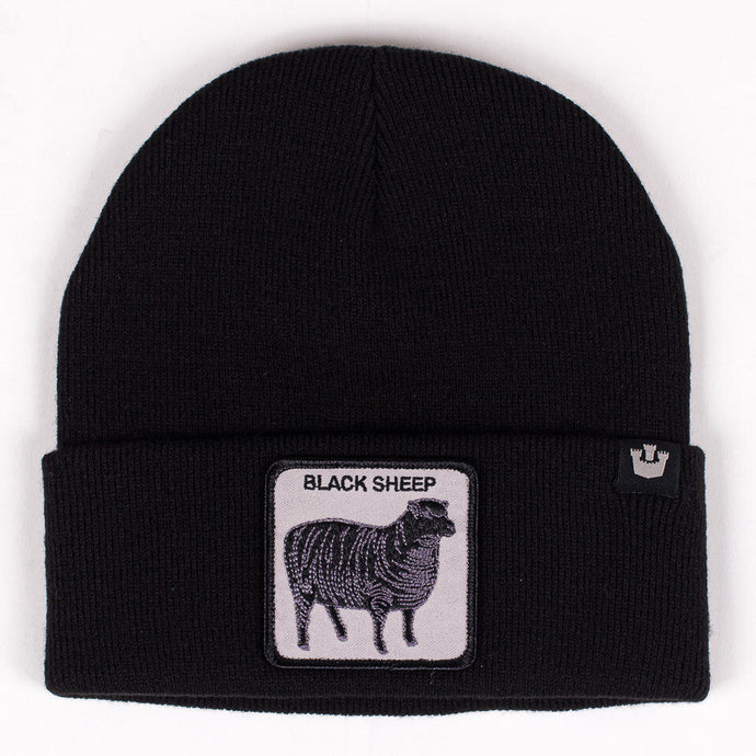 Goorin Sheep for Brains Beanie Hat Warm Winter Ski Animal Series - Black-0