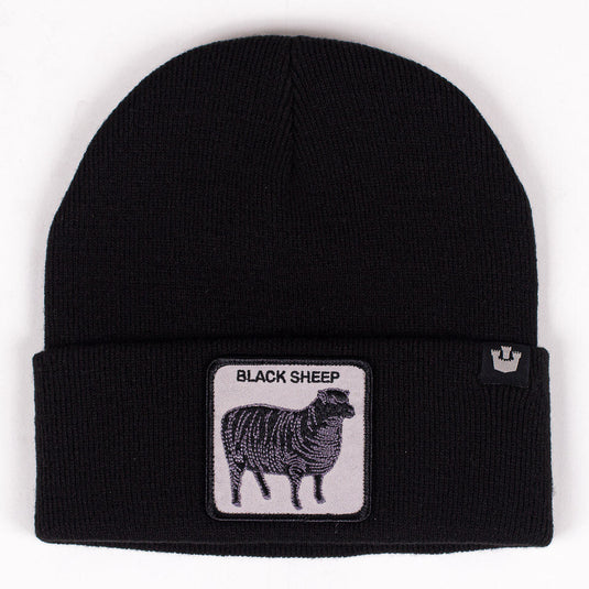 Goorin Sheep for Brains Beanie Hat Warm Winter Ski Animal Series - Black-0
