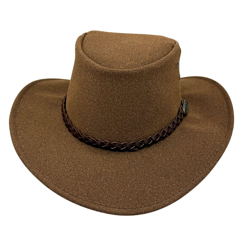 Load image into Gallery viewer, Jacaru 1096 Golfer Hat – Oiled Leather | Low Profile
