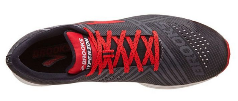 Load image into Gallery viewer, Brooks Mens Hyperion Race Flats Sneakers Shoes Running - Black/White/Toreador-4
