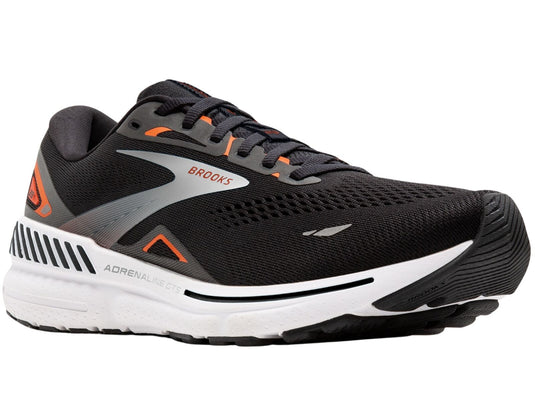 Mens Brooks Adrenaline GTS 23 Running Shoes in Black/Mandarin Red/Silver – Size 13-2
