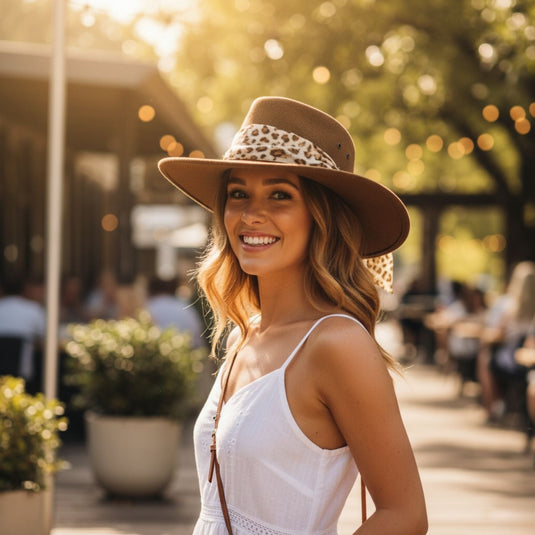 Jacaru 1103 Alice Hat – Vegan Leather, UPF 50+