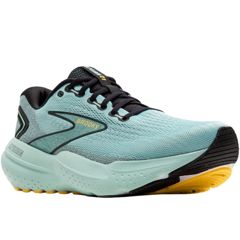 Load image into Gallery viewer, Mens Brooks Glycerin 21 Running Shoes in Cloud/Black/Gold – Size 13-4
