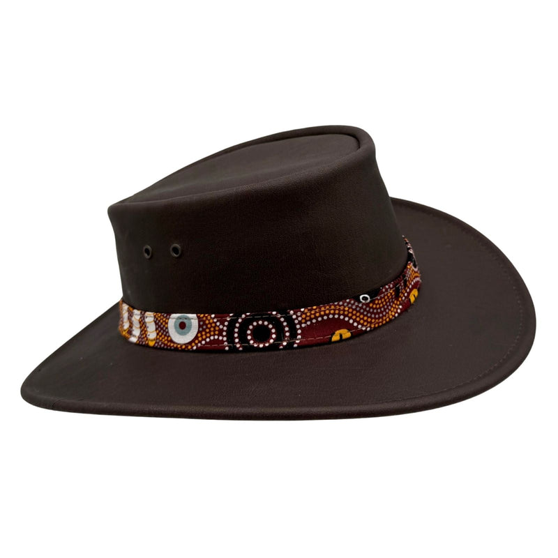 Load image into Gallery viewer, Jacaru 1107 Koori Hat – Aboriginal Art Design | UPF 50+
