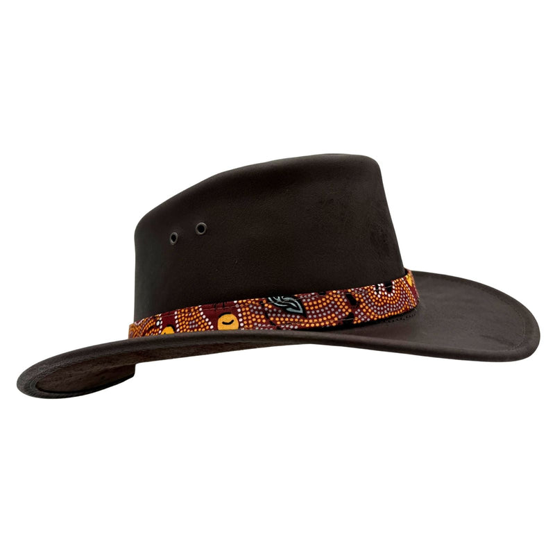 Load image into Gallery viewer, Jacaru 1107 Koori Hat – Aboriginal Art Design | UPF 50+
