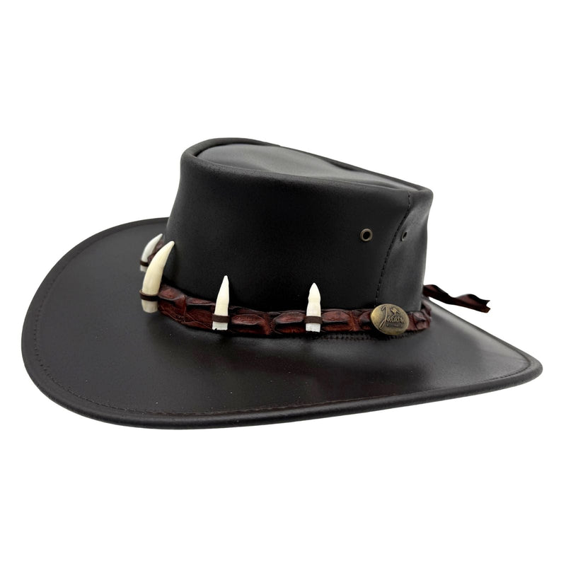 Load image into Gallery viewer, Jacaru 110 Croc Hunter Hat – Bovine &amp; Crocodile Leather | Made in Australia
