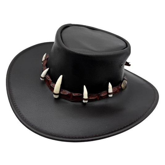 Jacaru 110 Croc Hunter Hat – Bovine & Crocodile Leather | Made in Australia