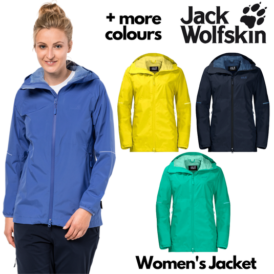 Jack Wolfskin Womens Sierra Pass Ecosphere Jacket Waterproof Windproof Lightweight-1