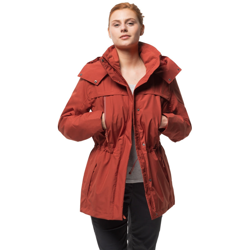 Load image into Gallery viewer, Jack Wolfskin Womens Fairway Ecosphere Jacket Waterproof Windproof Warm - Mexican Pepper-8
