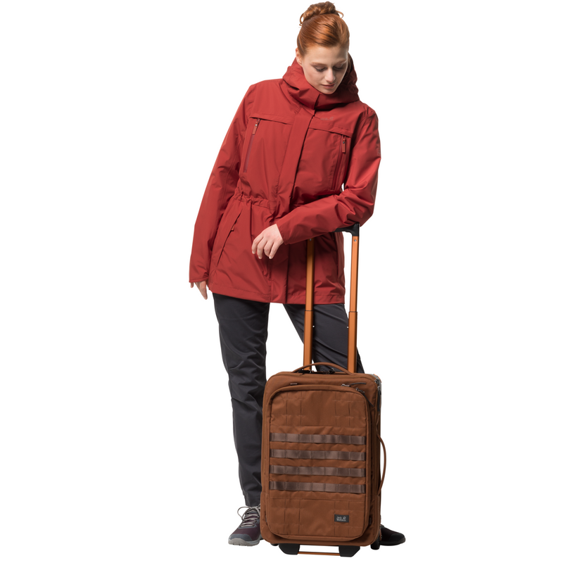 Load image into Gallery viewer, Jack Wolfskin Women's Fairway Ecosphere Jacket - Mexican Pepper
