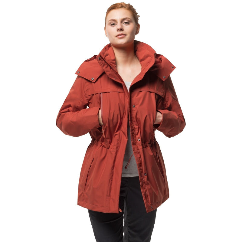 Load image into Gallery viewer, Jack Wolfskin Womens Fairway Ecosphere Jacket Waterproof Windproof Warm - Mexican Pepper-1
