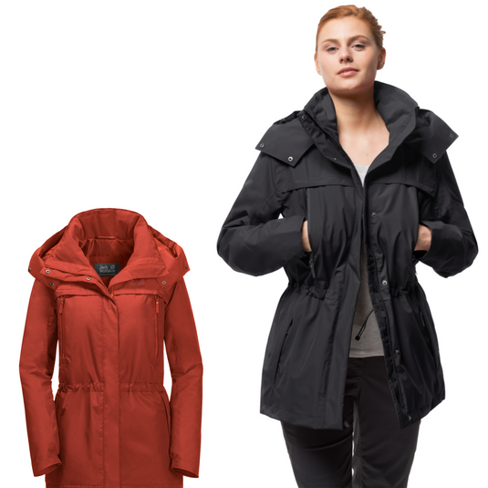 Jack Wolfskin Womens Fairway Ecosphere Jacket Waterproof Windproof Warm-0