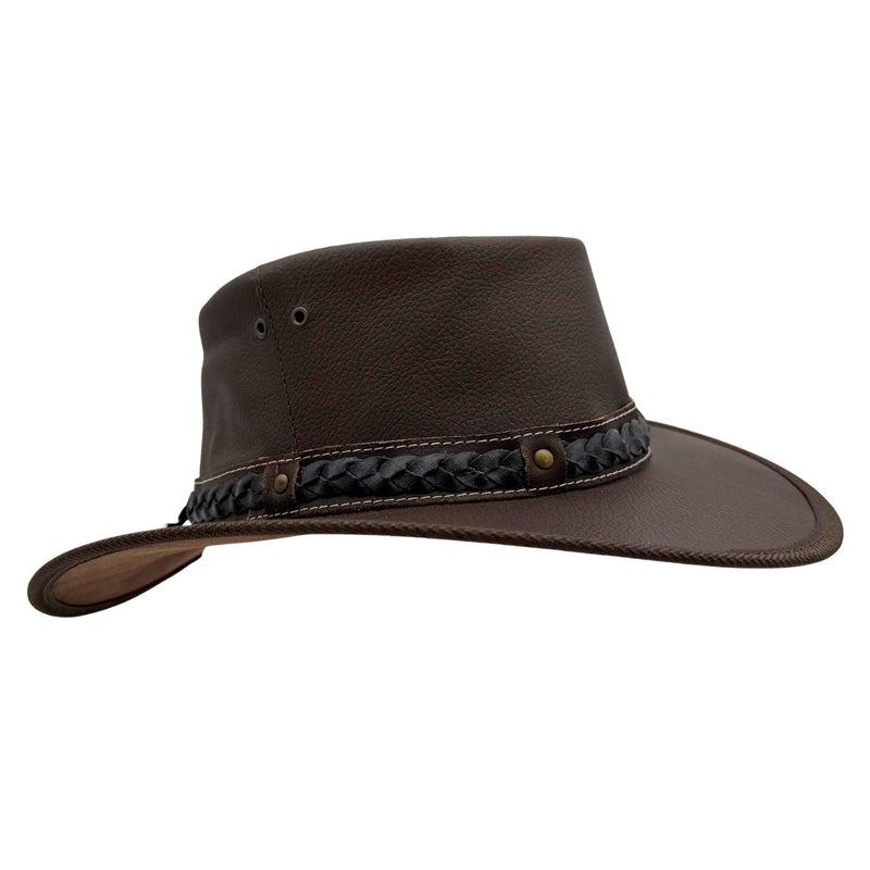 Load image into Gallery viewer, Jacaru 1111 Roo Nomad Traveller Hat – Kangaroo Leather | Foldable | Made in Australia
