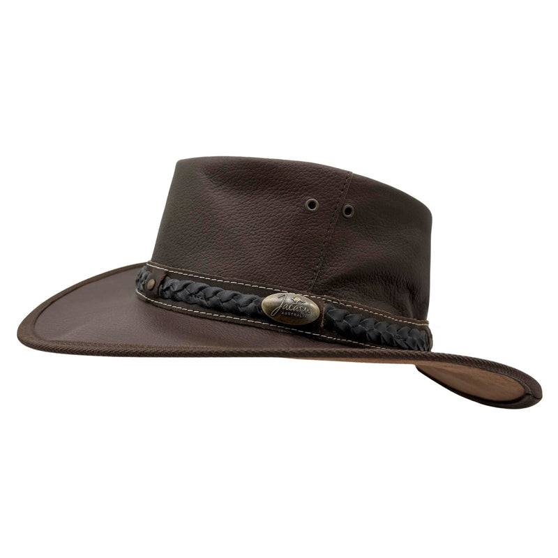 Load image into Gallery viewer, Jacaru 1111 Roo Nomad Traveller Hat – Kangaroo Leather | Foldable | Made in Australia
