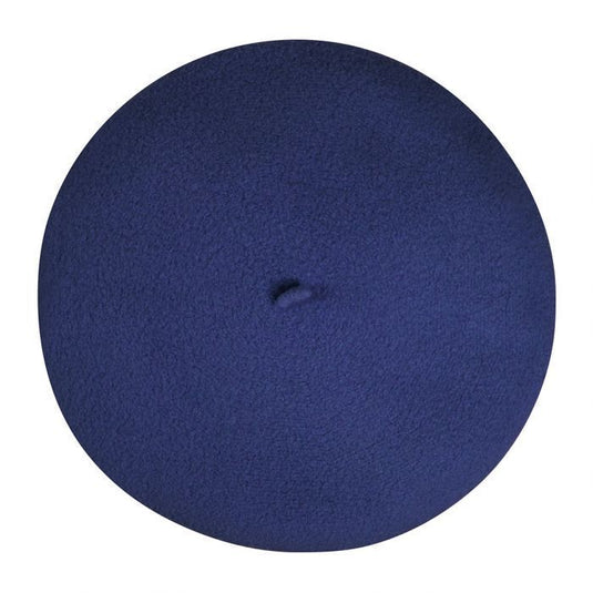 Laulhere Heritage Campan French Beret Hat 100% Merino Wool - Navy-4